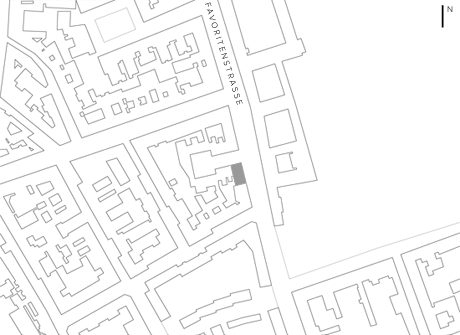 Maria Langthaller Architektin Wien - Ordination Traveldoc Favoritenstrasse Wien - Lageplan
